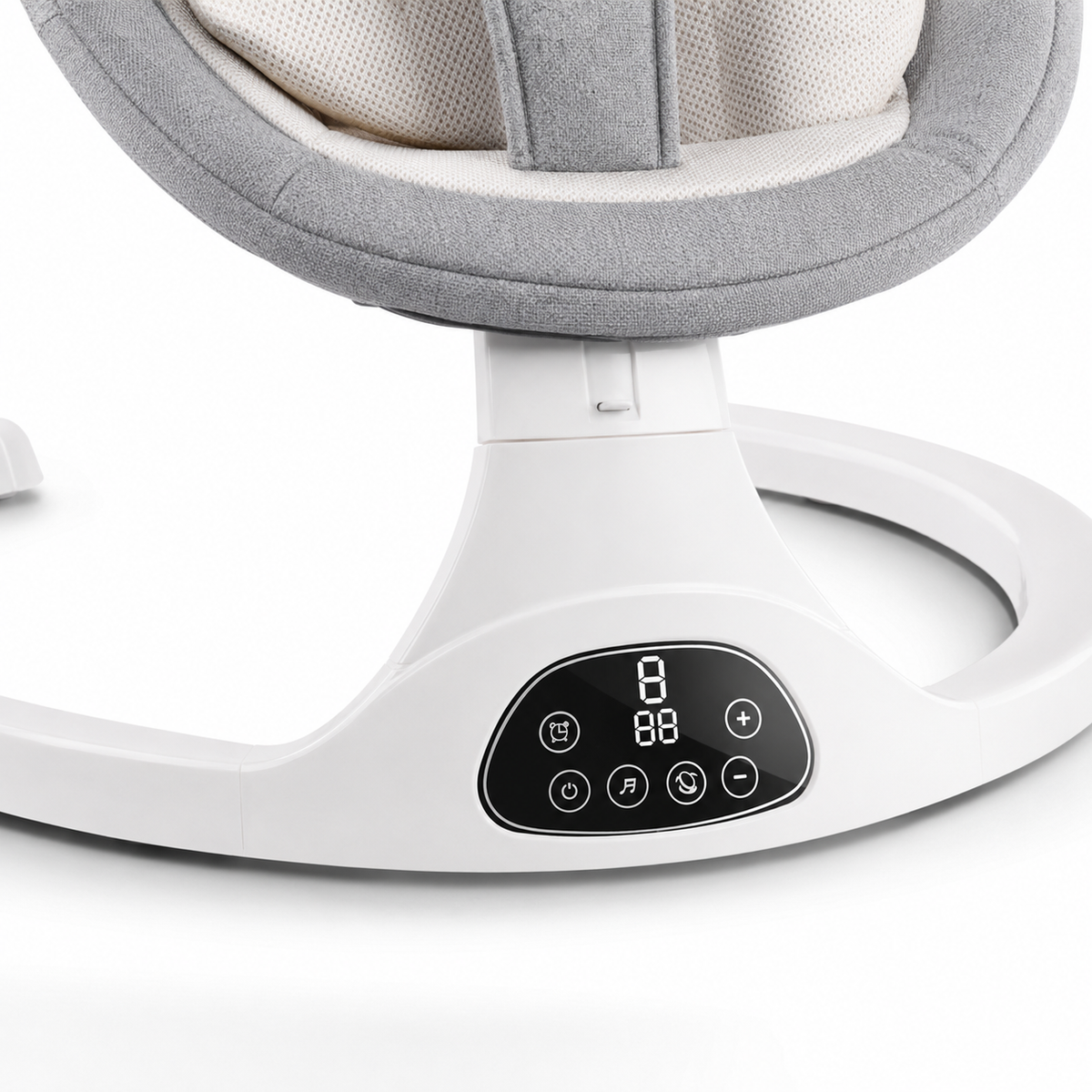 Berceau Bébé Électrique Berçant avec Musique Bluetooth et Moustiquaire