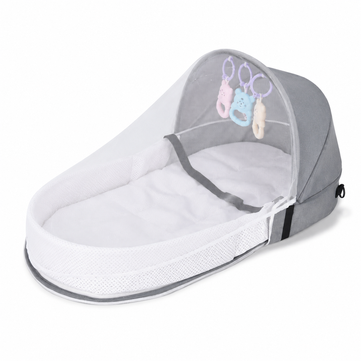 Nid de Voyage Bébé Pliable avec Moustiquaire