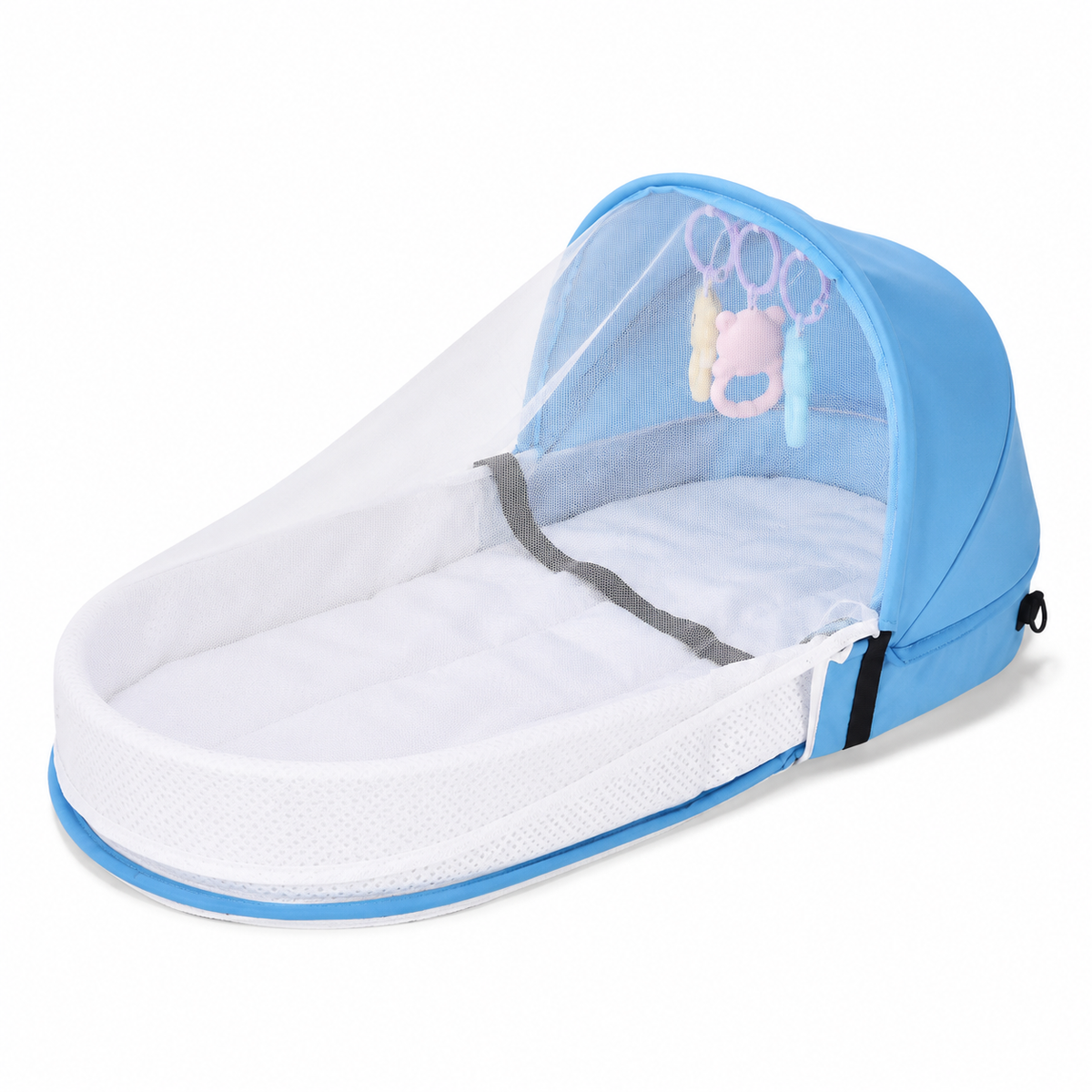 Nid de Voyage Bébé Pliable avec Moustiquaire