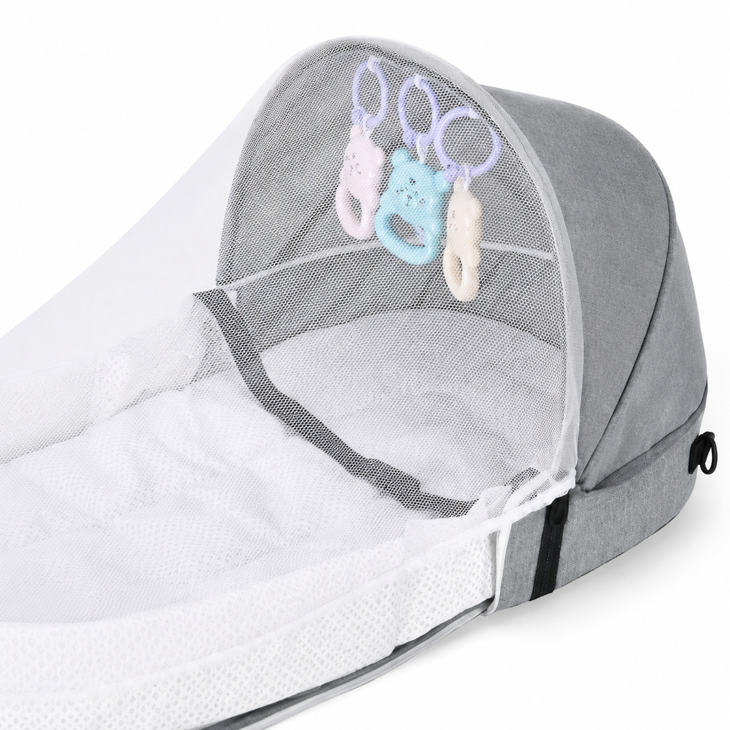 Nid de Voyage Bébé Pliable avec Moustiquaire
